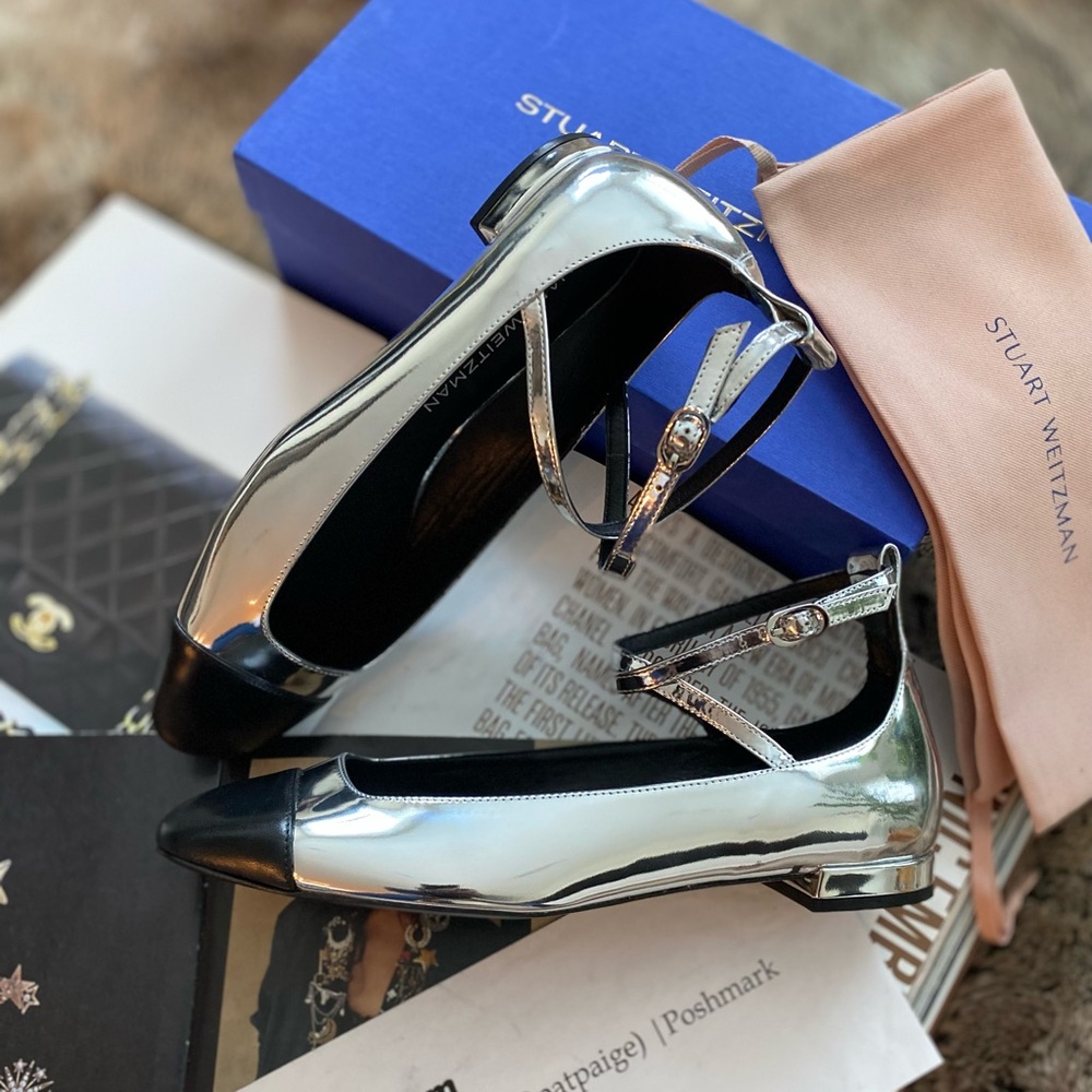 Stuart Weitzman Eden Strap Ballet Flat